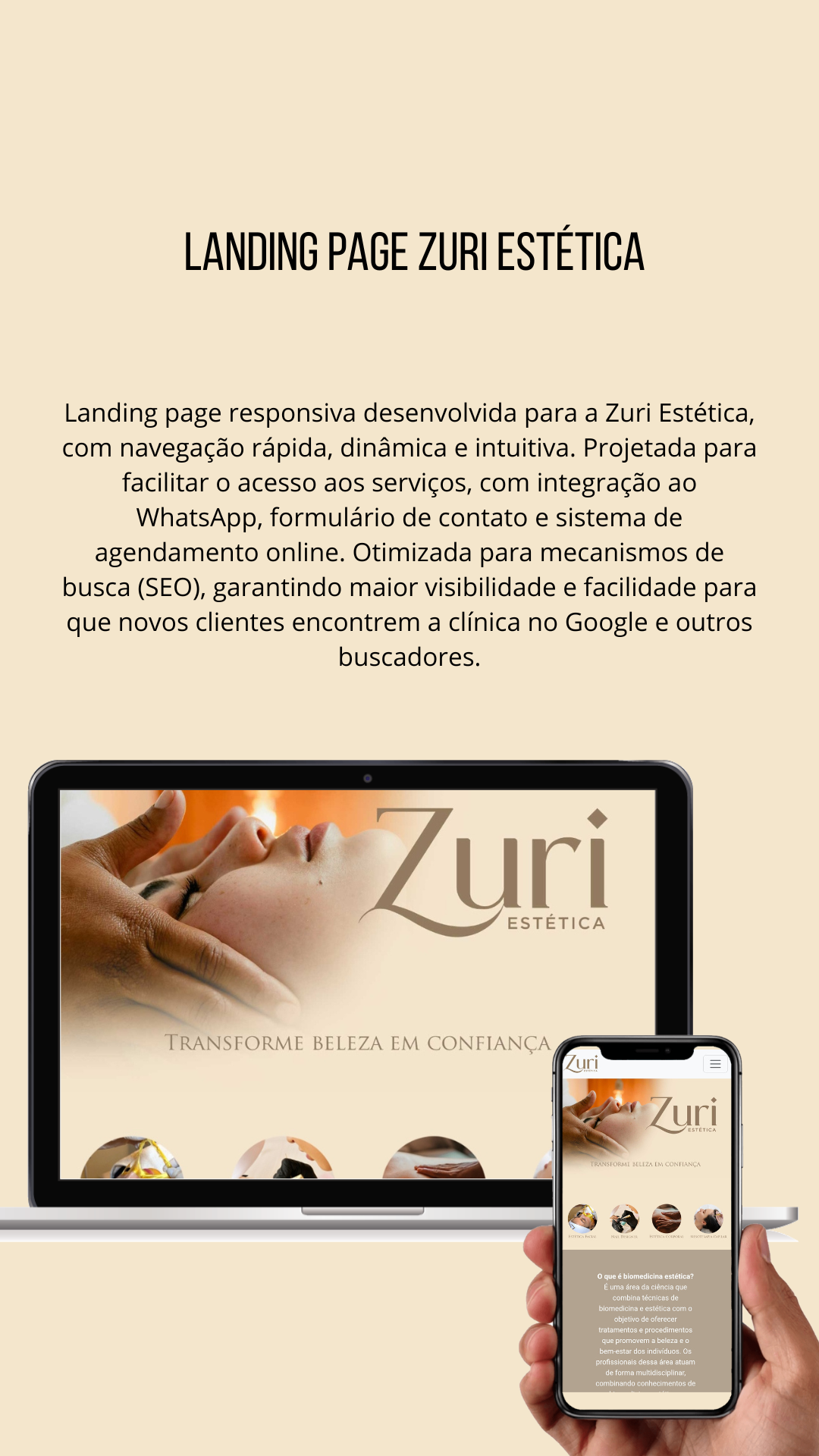 Landing Page: Zuri Estética